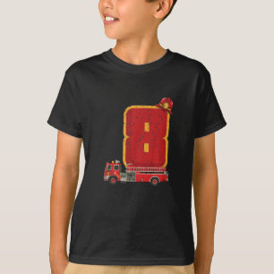 Camiseta Niño de 8 años de edad regalo de bombero