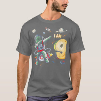 Camiseta Niño de 9 años astronauta de 9 años de edad Noveno