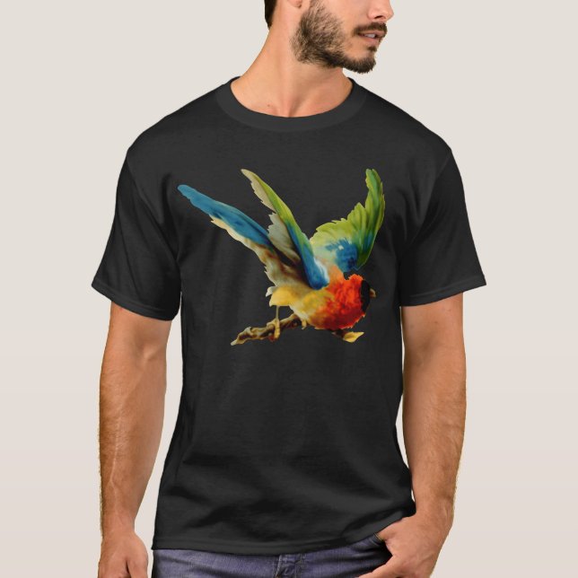 Camiseta niño de color pájaro (Anverso)