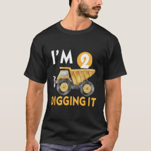Camiseta Niño de Construcción del Cumpleaños de 2 Años 2 Añ