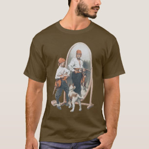 Camiseta Niño de cosecha, Pirata de niños, perro, espejo, b