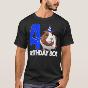 Camiseta Niño de cumpleaños 4 mujeres es gracioso Cavy Masc