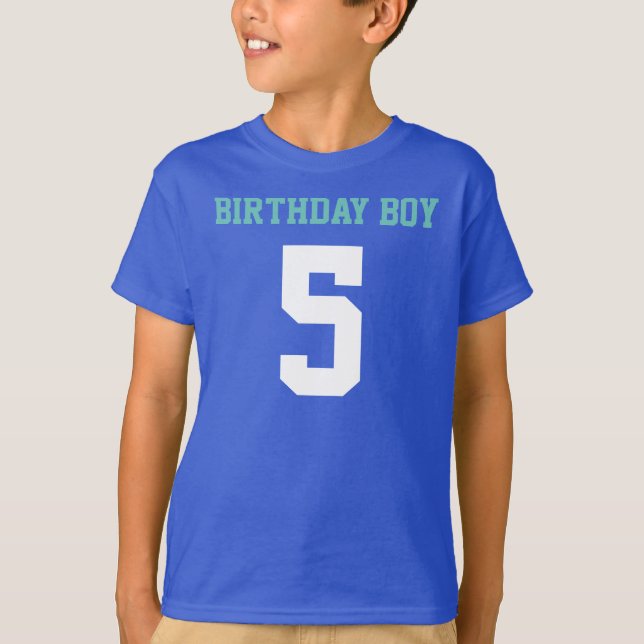 Camiseta Niño de cumpleaños 5 (Anverso)