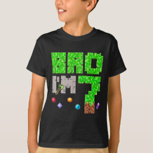 Camiseta Niño De Cumpleaños 7 Cumpleaños Im Pixe Jugador De