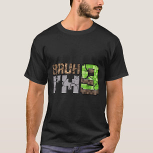 Camiseta Niño De Cumpleaños 9 Bruh Soy Pixel Gamer De 9 Año