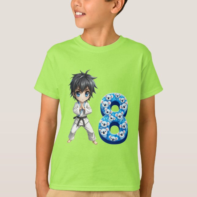 Camiseta Niño De Cumpleaños A Las 8 (Anverso)