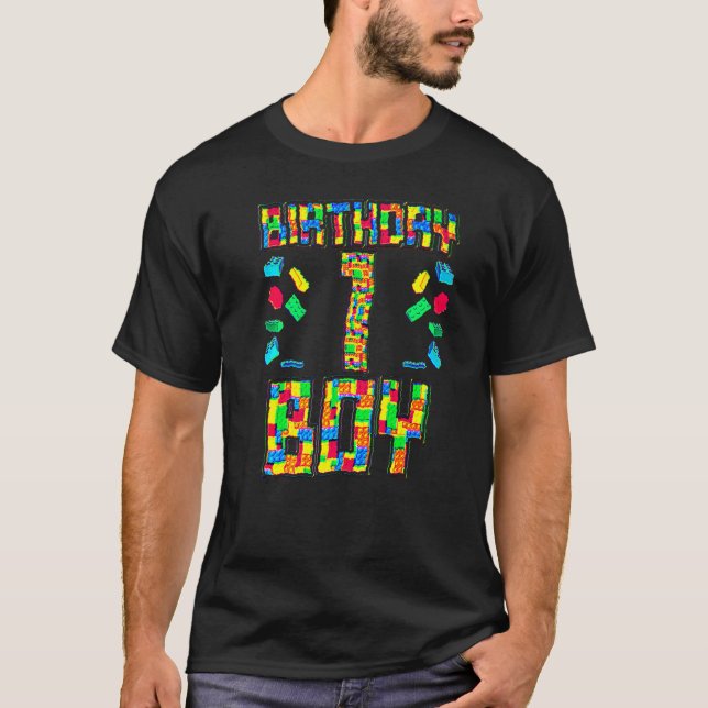Camiseta Niño de cumpleaños de 1 año con juegos de rompecab (Anverso)