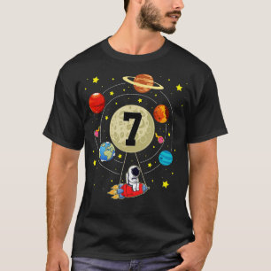 Camiseta Niño de cumpleaños de 7 años entrega a astronauta 