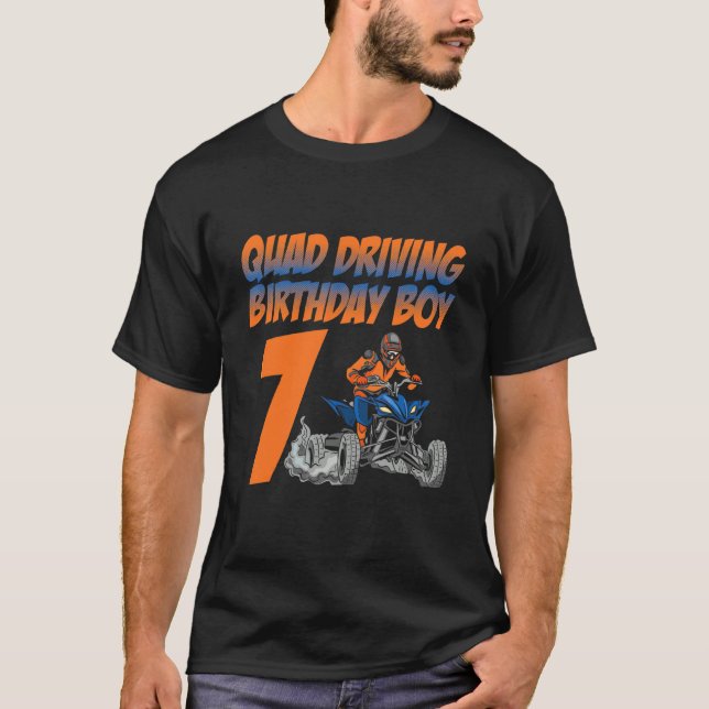 Camiseta Niño de cumpleaños de cuatro conductores 7 de cuat (Anverso)