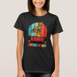 Camiseta Niño de cumpleaños Dinosaurios Niños de familia co