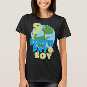 Camiseta Niño de cumpleaños familia de 5 años de edad con d