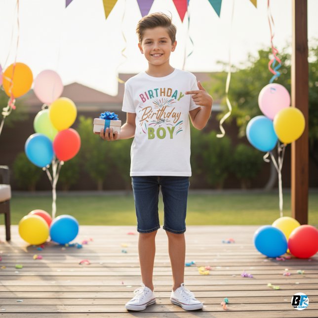 Camiseta Niño de cumpleaños - Mínimo blanco (Subido por el creador)