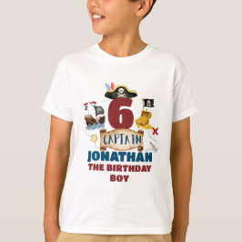Camiseta Niño de cumpleaños pirata