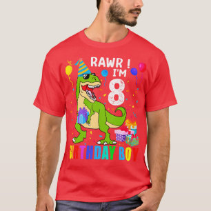 Camiseta Niño de cumpleaños T Rex Dinosaurio 17