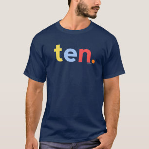 Camiseta Niño De Diez Años De 10 Años  Edad 10