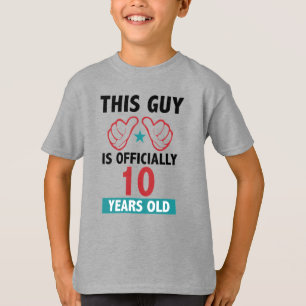 Camiseta Niño de diez años, este hombre es oficialmente d