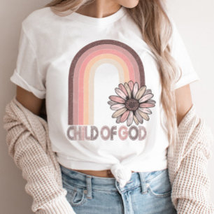 Camiseta Niño de Dios Cita Cristiano Fe Retro Religioso