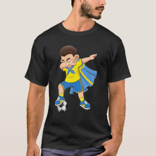 Camiseta Niño de fútbol haciendo dabbing bandera de fútbol