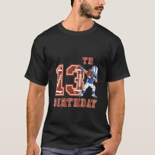 Camiseta Niño de fútbol haciendo dabbing cumpleaños 13 años