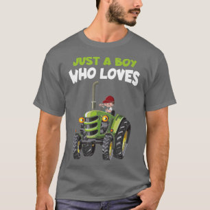 Camiseta Niño de granja de niños niño solo un chico que ama