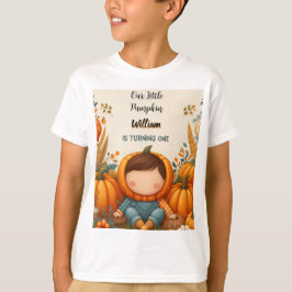 Camiseta Niño De Granja Nuestra Calabaza Se Está Convirtien