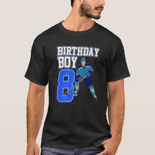 Camiseta Niño de hockey sobre hielo 8 cumpleaños entrenador