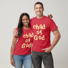 Camiseta Niño de la Biblia de Dios cita rojo