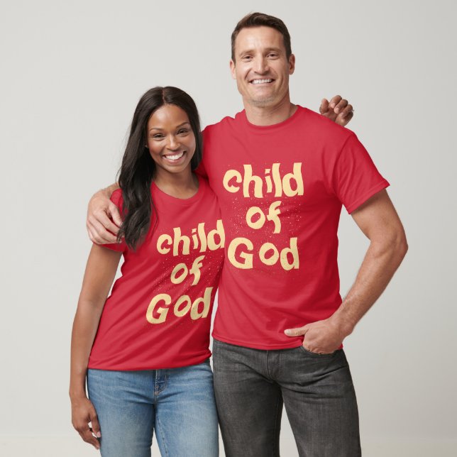 Camiseta Niño de la Biblia de Dios cita rojo (Unisexo)