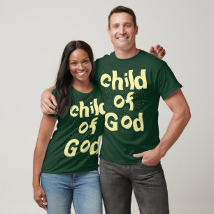 Camiseta Niño de la Biblia de Dios Cita Verde