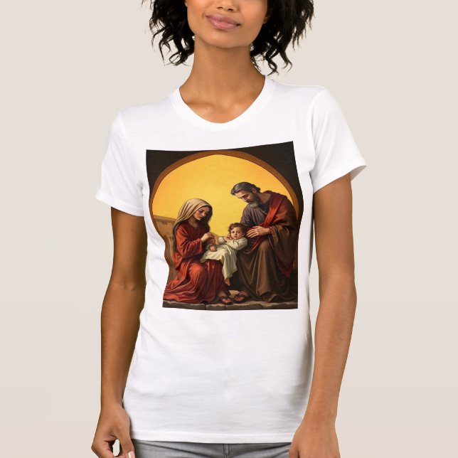 Camiseta Niño de la familia santa Jesús María y José Tee de (Anverso)