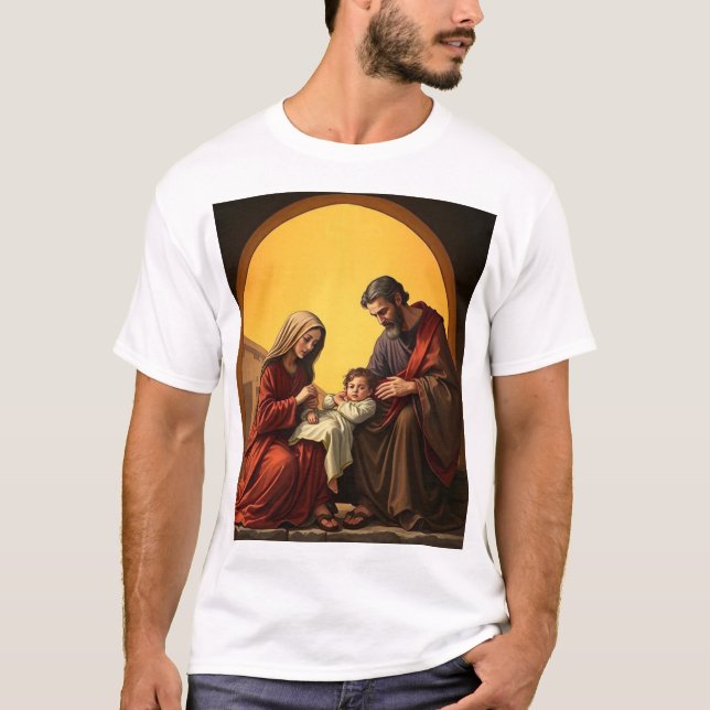 Camiseta Niño de la Familia Santa Jesús María y Tee de los  (Anverso)