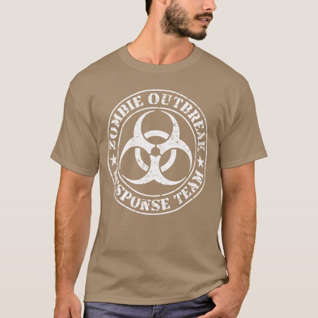 Camiseta Niño de la versión blanca de la respuesta al brote (Anverso)