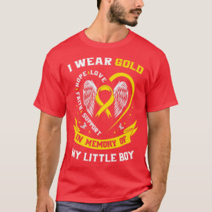 Camiseta Niño de Oro Concientización sobre el Cáncer