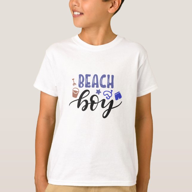 Camiseta Niño de playa (Anverso)