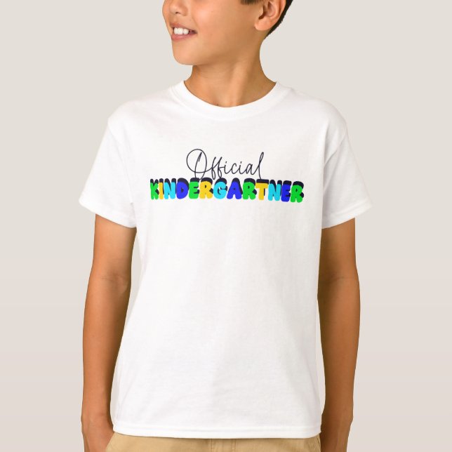 Camiseta Niño de primer día oficial de guardería (Anverso)