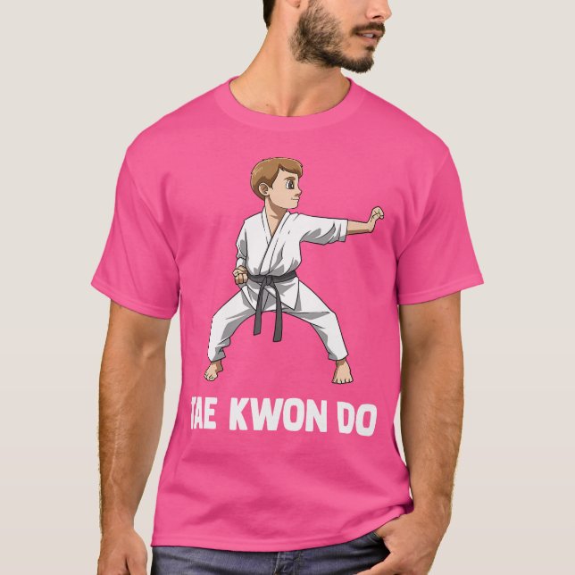 Camiseta Niño de Taekwondo, luchador de Taekwondo (Anverso)