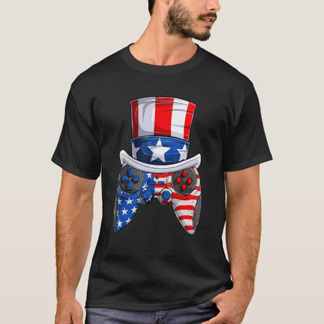 Camiseta Niño de un videojuego de bandera estadounidense de (Anverso)