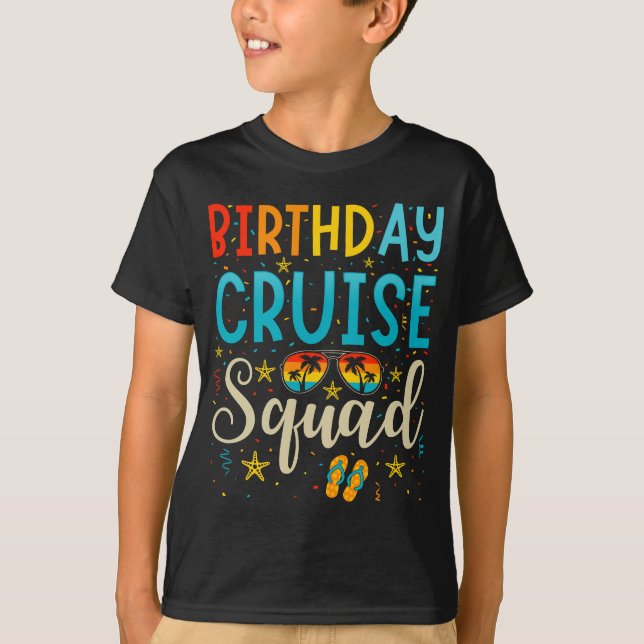 Camiseta Niño de vacaciones de crucero de la brigada de cru (Anverso)