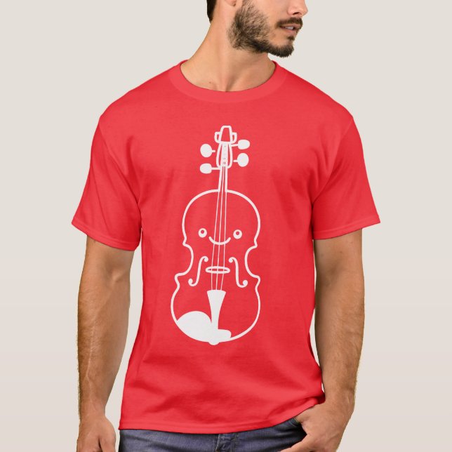 Camiseta Niño de violín de dibujos animados (Anverso)