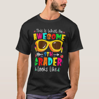 Camiseta Niño De Vuelta A La Escuela 9° Grado Increíble Nov