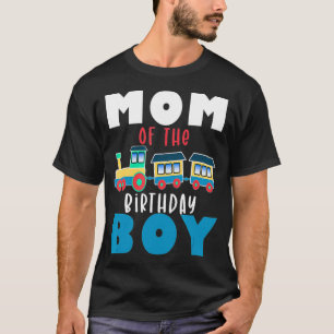 Camiseta Niño del cumpleaños del ferrocarril, mamá del niño
