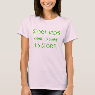 Camiseta Niño del Stoop asustado dejar al suyo Stoop.