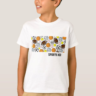 Camiseta NIÑO DEPORTES Béisbol Baloncesto Fútbol Fútbol Ame