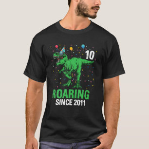 Camiseta Niño Dinosaurio De 10 Años Regalo De Niños De 10 A