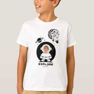 Camiseta Niño divertido explora más foto de Personalizado a