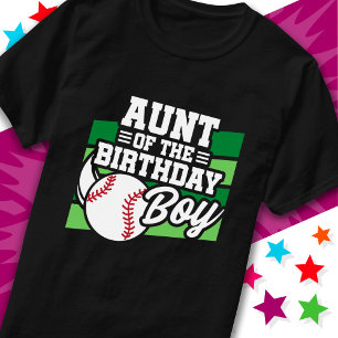 Camiseta Niño divertido Fiesta de béisbol tía del niño de c