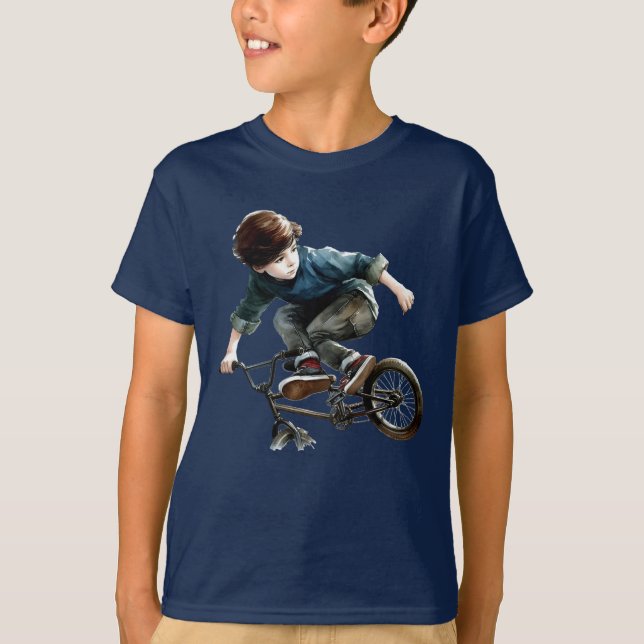 Camiseta Niño en Carreras de bicicleta Diversión deportiva (Anverso)