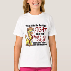 Camiseta Niño En La Lucha Contra El Cáncer De Cabeza Y Cuel