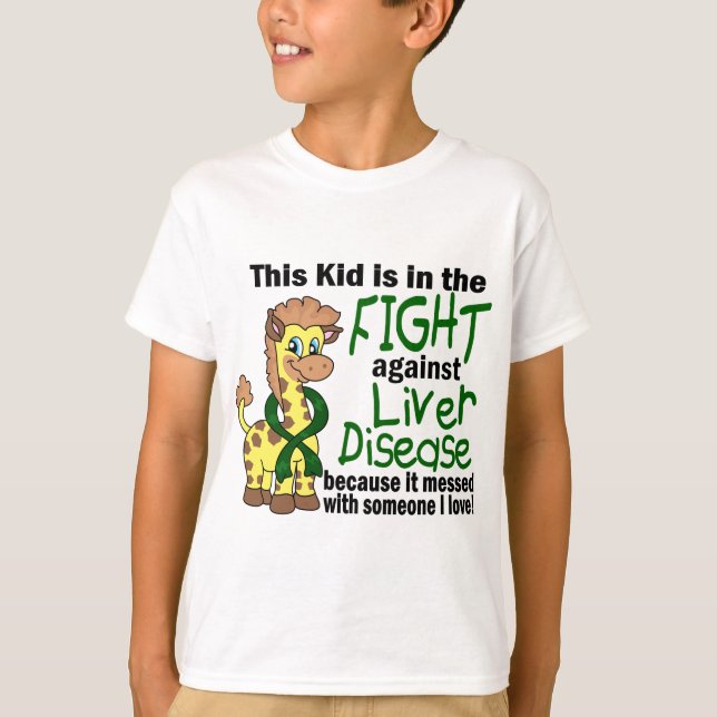 Camiseta Niño en la lucha contra enfermedad del higado (Anverso)