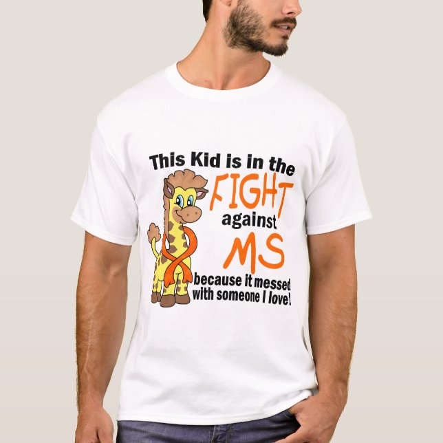 Camiseta Niño en la lucha contra esclerosis múltiple del ms (Anverso)